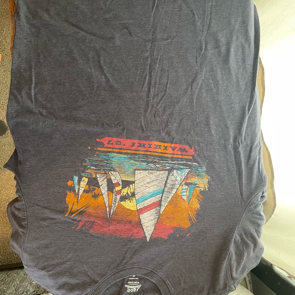 Izod Saltwater Relaxed Classics Tee - Dark Blue